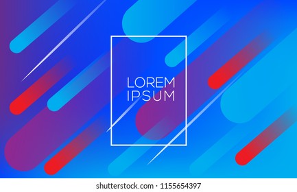 Colorful geometric background pattern. Fluid shapes composition with trendy gradients. Eps10 vector