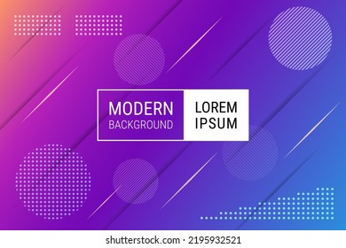 Colorful geometric background pattern. Fluid shapes composition with trendy gradients. Abstract background. EPS 10