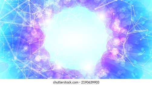 Fondo geométrico colorido con efecto plexus.