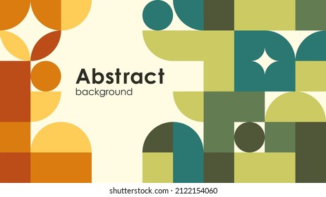 Fondo geométrico colorido. Diseño de fondo de afiche. Fondo abstracto vectorial.
