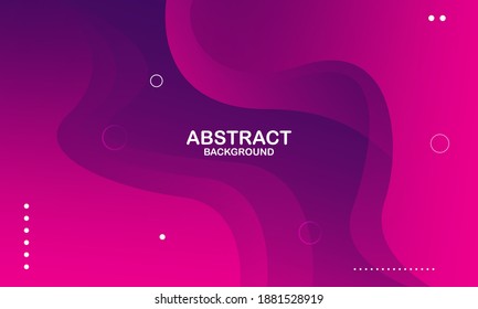 Fondo geométrico colorido. Elementos púrpura con gradiente de fluido. Diseño de fondo de color líquido. Composición de formas fluidas. Vector Eps10