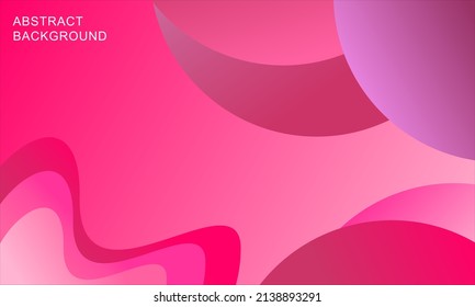 Colorful geometric background. Red element with fluid gradient. Dynamic shape composition