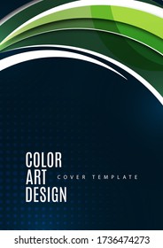 Colorful geometric background. Round smooth elements. Dynamic composition of figures. Modern bright creative design. Vector illustration
