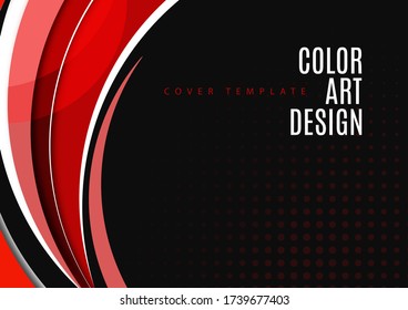Fondo geométrico colorido. Redondear elementos lisos. Composición dinámica de las cifras. Diseño creativo y luminoso moderno. Ilustración del vector