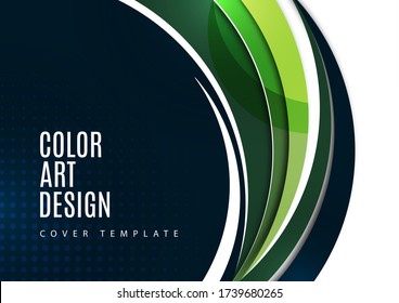 Farbiger geometrischer Hintergrund. Runde glatte Elemente. Dynamische Zusammensetzung der Zahlen. Modernes, helles, kreatives Design. Vektor-Abbildung