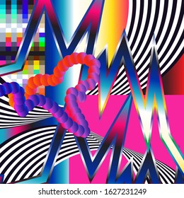 Colorful geometric background. shapes composition