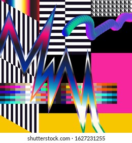 Colorful geometric background. shapes composition