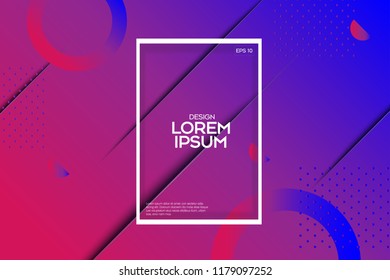 Colorful geometric background. Simple shapes composition. design layout for banner or poster.Eps10 vector.