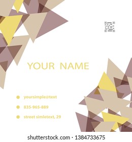 Colorful geometric background. Simple shapes composition. design layout for banner or poster.Eps10 vector.