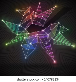 Colorful geometric background with space for Your text, vector eps10 illustration