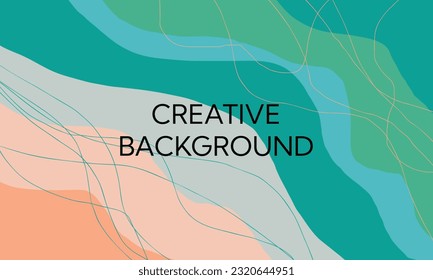 Colorful geometric background template design. Liquid composition. Vector Eps10.