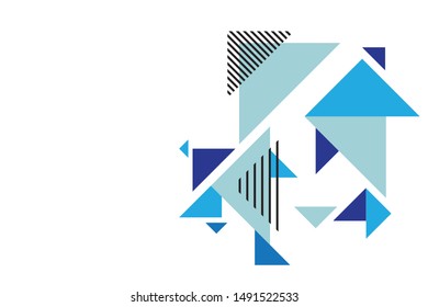 Colorful geometric background. Template for poster, backdrop, book cover, brochure, and vector illustration. Abstract geometric triangles background. Simple geometric background