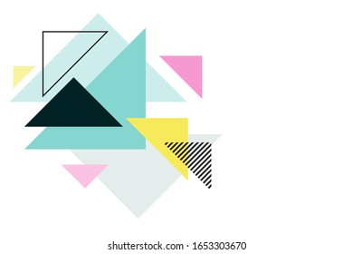 Fondo geométrico colorido. Plantilla para carteles, fondos, portada de libros, folleto e ilustración vectorial. Vector Eps10