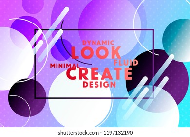 Colorful geometric background. Trendy gradient shapes composition. Dynamic shapes composition. Eps10 vector.
