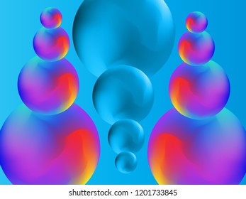 Colorful geometric background with trendy gradient texture. Design for covers, landing pages, web, banners, posters, phone screensavers.Eps10 vector.