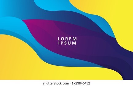 Colorful geometric background. Trendy gradient shapes composition. Cool background design for posters. Vector illustration