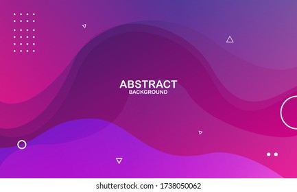 Colorful geometric background. Trendy gradient shapes composition. Cool background design for posters. Vector illustration. Eps 10
