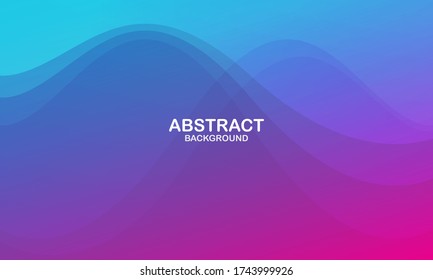 Fondo geométrico colorido. Composición de formas de degradado de moda. Diseño de fondo frío para afiches. Ilustración del vector