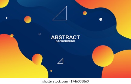 Colorful geometric background. Trendy gradient shapes composition. Cool background design for posters. Vector illustration. Eps 10