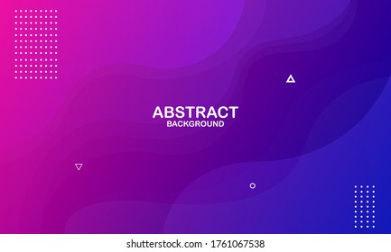 Colorful geometric background. Trendy gradient shapes composition. Cool background design for posters. Vector illustration