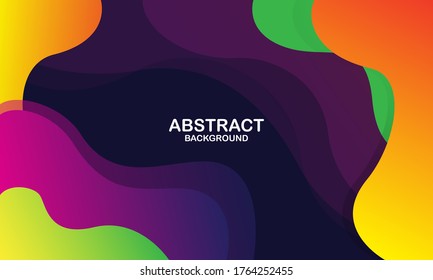 Fondo geométrico colorido. Composición de formas de degradado de moda. Diseño de fondo frío para afiches. Vector Eps10