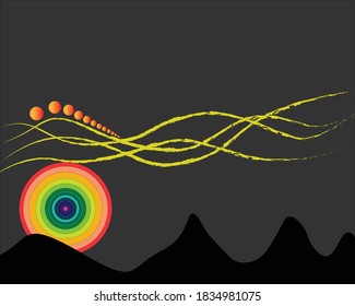 Colorful geometric background. Trendy gradient shapes composition. Cool background design for posters. Vector illustration