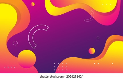 Colorful geometric background. Trendy gradient shapes composition. Cool background design for posters. Eps10 vector