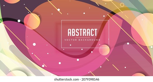 Colorful geometric background. Trendy gradient shapes composition