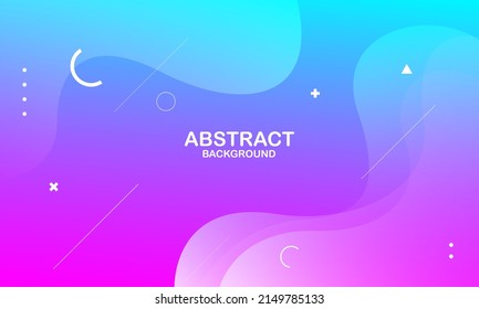  Colorful geometric background. Trendy gradient shapes composition. Cool background design for posters. Vector illustration