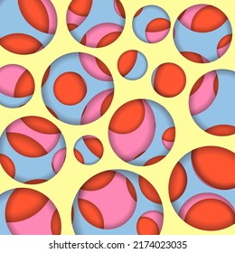 Fondo geométrico colorido. Composición de formas de degradado de moda. Diseño de fondo frío para afiches. Ilustración de vector 3d