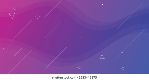Colorful geometric background. Trendy gradient shapes composition.