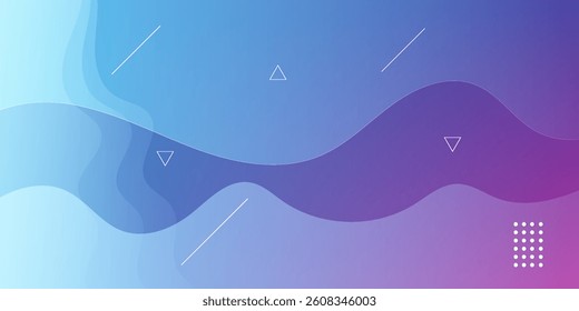 Colorful geometric background. Trendy gradient shapes composition. Cool background design for posters. Vector illustration