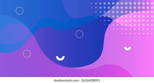 Colorful geometric background. Trendy gradient shapes composition. Cool background design for posters. Eps10 vector