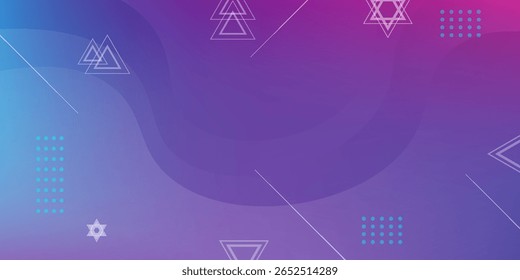 Colorful geometric background. Trendy gradient shape composition. Cool background design for posters.