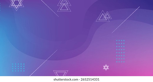 Colorful geometric background. Trendy gradient shape composition. Cool background design for posters. eps10.