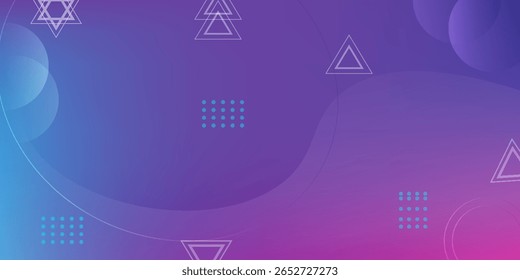 Colorful geometric background. Trendy gradient shape composition. Cool background design for posters. eps10.