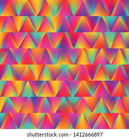 Colorful geometric background. Triangle background image. Gradient mosaic backdrop.