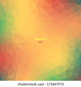 Colorful geometric background with triangles.