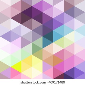 Colorful geometric background with triangles.