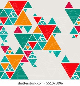 Colorful geometric background from triangles