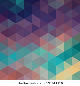 Colorful geometric background with triangles. Vector EPS 10.