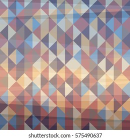 Colorful geometric background with triangles. Vector  illustration.