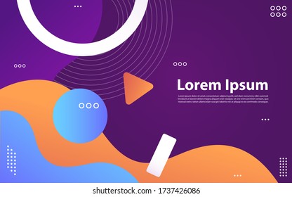 Colorful geometric background vector design. Abstract composition with shapes.