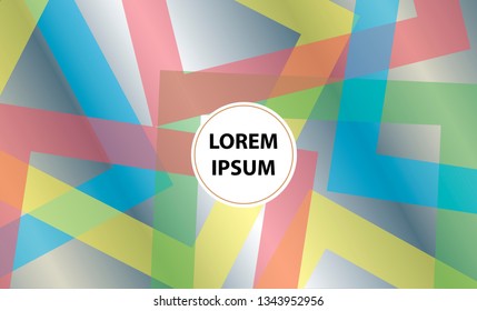 Colorful geometric background. Vector EPS10 gradient. Simple shapes, minimal style. 