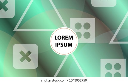 Colorful geometric background. Vector EPS10 gradient. Simple shapes, minimal style. 