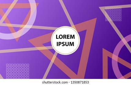 Colorful geometric background. Vector EPS10 gradient. Simple shapes, minimal style. 