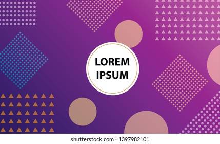Colorful geometric background. Vector EPS10 gradient. Simple shapes, minimal style