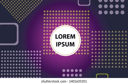 Colorful geometric background. Vector EPS10 gradient. Simple shapes, minimal style