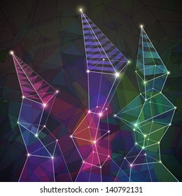 Colorful geometric background, vector eps10 illustration