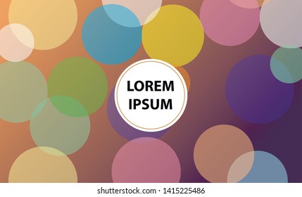 Colorful geometric background. Vector EPS10 gradient. Simple shapes, minimal style